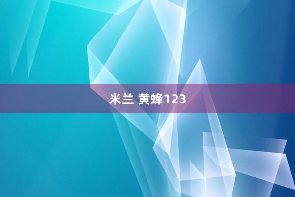 米兰 黄蜂123